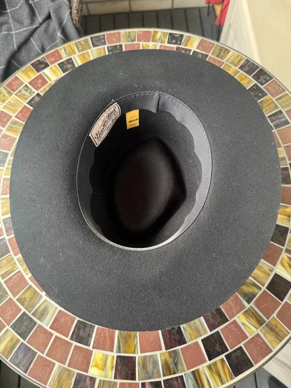 Goorin Bros BLACK FEDORA HAT Classic Style - Picture 4 of 5